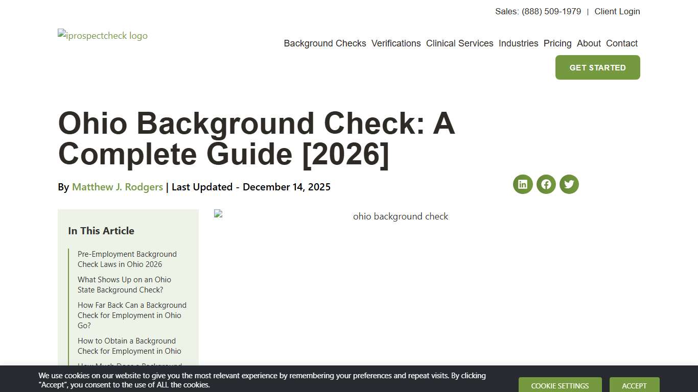 Ohio Background Check: A Complete Guide [2026] - iprospectcheck