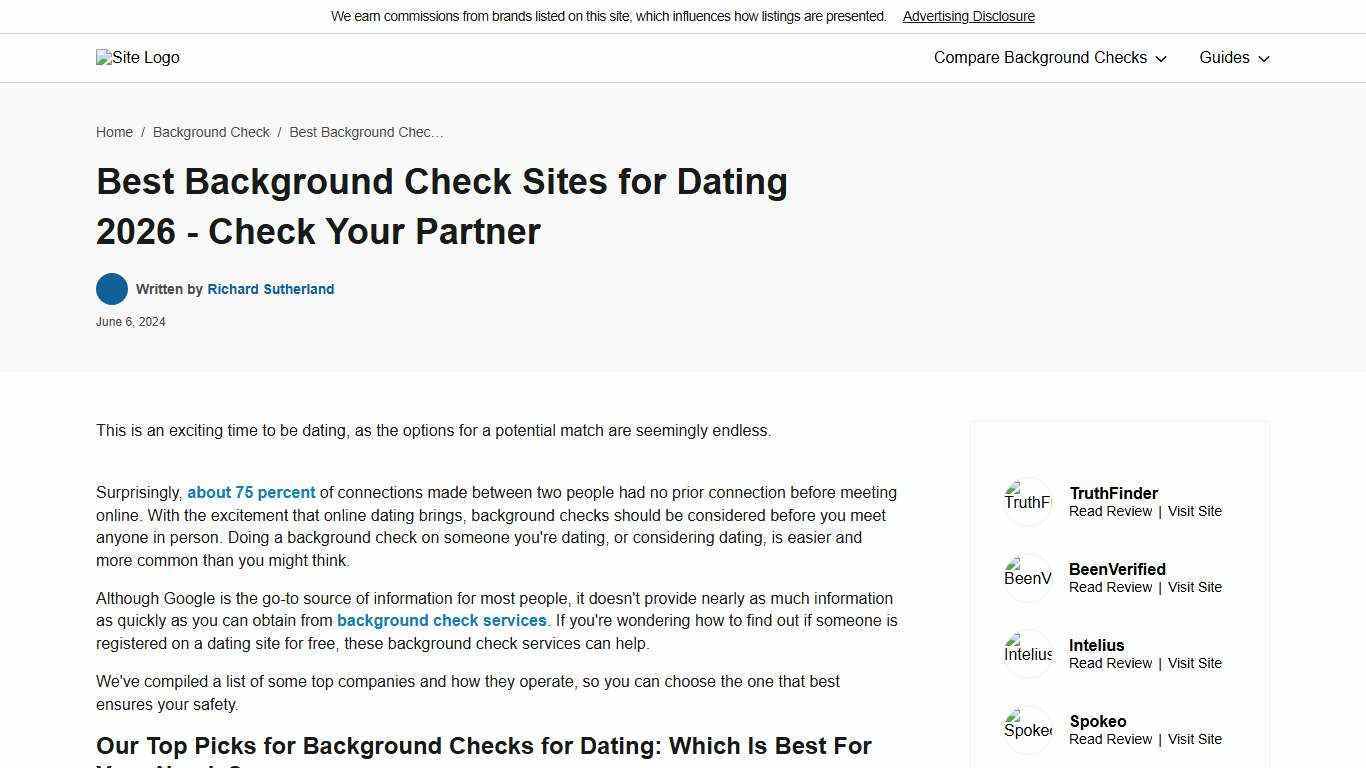 Best Background Check Sites for Dating 2026